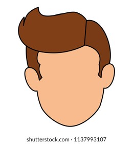 young man avatar head character