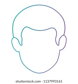 young man avatar head character