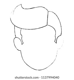 young man avatar head character