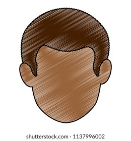 young man avatar head character