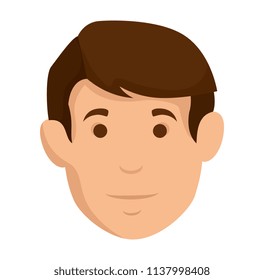 young man avatar head character