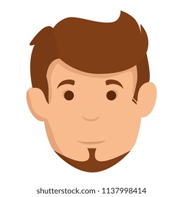 young man avatar head character