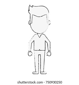 Young man avatar icon vector illustration graphic design