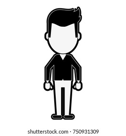 Young man avatar icon vector illustration graphic design