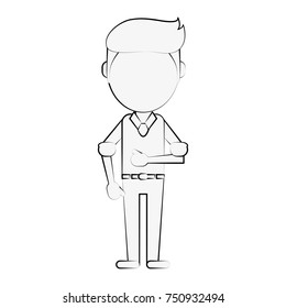 Young man avatar icon vector illustration graphic design