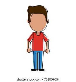 Young man avatar icon vector illustration graphic design