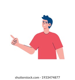young man avatar isolated icon