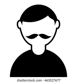 young man avatar isolated icon vector illustration design
