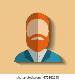 young man avatar male vector illustration design