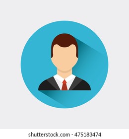 young man avatar male vector illustration design