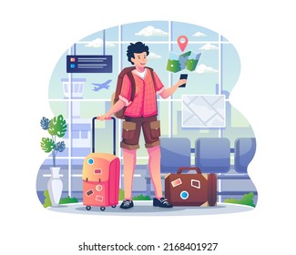 2,773 Man holding suitcase cartoon Images, Stock Photos & Vectors ...