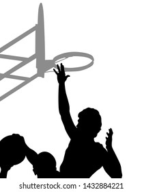 Young man with ball on white background
