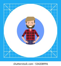 Young man with beard