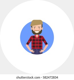 Young man with beard
