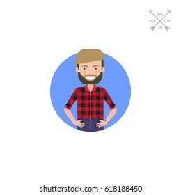 Young man with beard