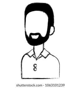 young man with beard avatar character