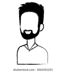 young man with beard avatar character