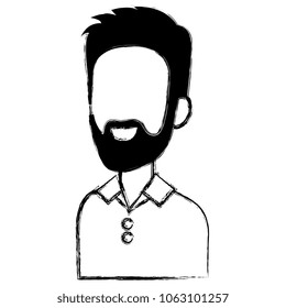young man with beard avatar character
