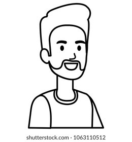 young man with beard avatar character