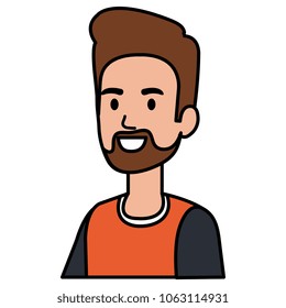 young man with beard avatar character