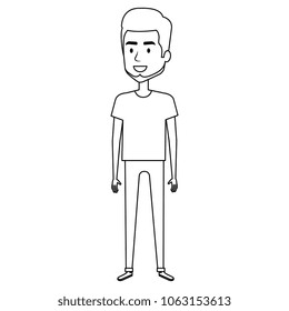young man with beard avatar character