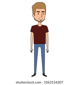 young man with beard avatar character