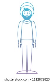 young man with beard avatar character