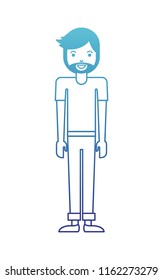 young man with beard avatar character