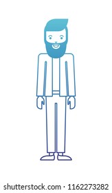 young man with beard avatar character