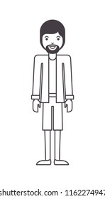 young man with beard avatar character