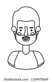 young man with beard avatar character