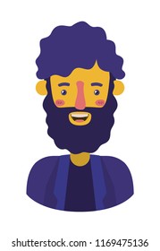 young man with beard avatar character