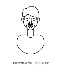 young man with beard avatar character