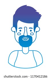 young man with beard avatar character