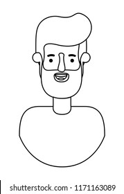 young man with beard avatar character