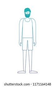 young man with beard avatar character