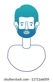 young man with beard avatar character