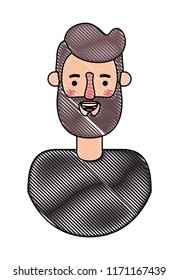 young man with beard avatar character