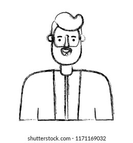 young man with beard avatar character