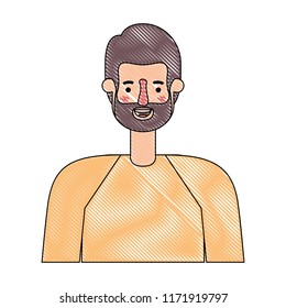 young man with beard avatar character