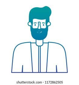 young man with beard avatar character