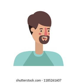 young man with beard avatar character