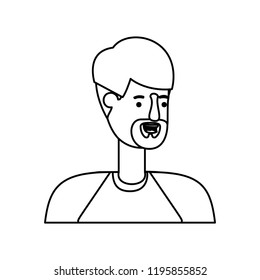 young man with beard avatar character