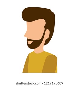 young man with beard avatar character