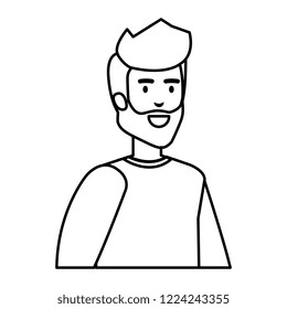 young man with beard avatar character