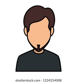 young man with beard avatar character