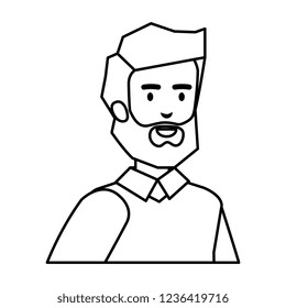 young man with beard avatar character