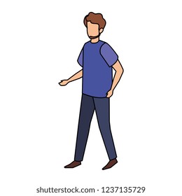 young man with beard avatar character