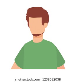 young man with beard avatar character