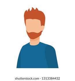 young man with beard avatar character